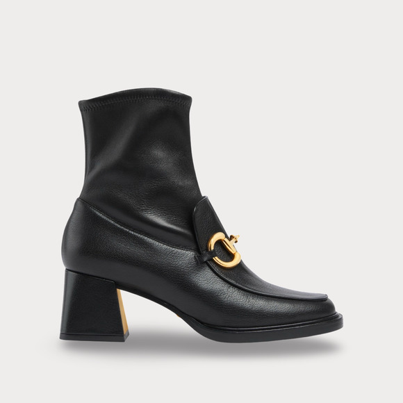Gucci Horsebit Block Heel Ankle Boot - Women’s 10.5 - Picture 1 of 8